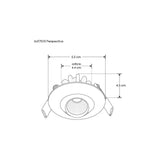 DOWNLIGHT RED DIR 3W BCALIDO 85-265V