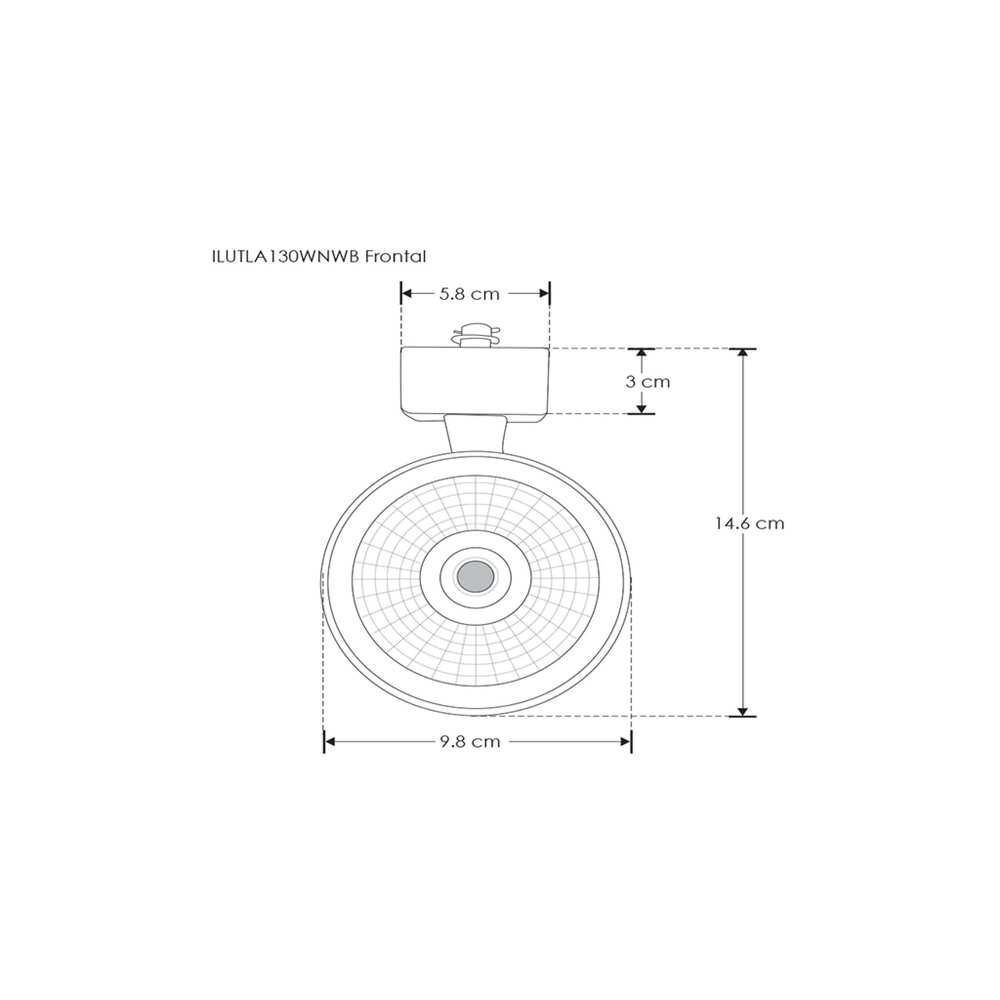 LUMINARIO P/RIEL LED BLANCO 30W BN 35 85-265V IP20 ILUMILEDS