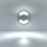 LUMINARIO DE PARED EMPOTRAR REDONDO LED BLANCO 2.5W BLANCO CALIDO 2 SALIDAS 85-265V IP20 ILUMILEDS