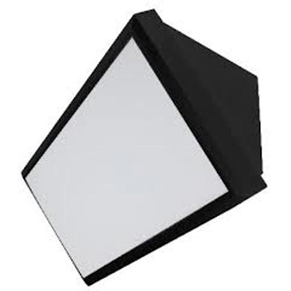 LUMINARIO DE PARED SOBREPONER CUBO LED  NEGRO 12W BLANCO CALIDO SALIDA LUZ DIRECTA 85-265V IP65 ILUMILEDS***T.E. ABRIL 2024***