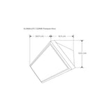 LUMINARIO DE PARED SOBREPONER RECTANGULAR LED BLANCO 12W BLANCO CALIDO 85-265V IP65 ILUMILEDS