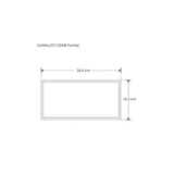 LUMINARIO DE PARED SOBREPONER RECTANGULAR LED BLANCO 12W BLANCO CALIDO 85-265V IP65 ILUMILEDS