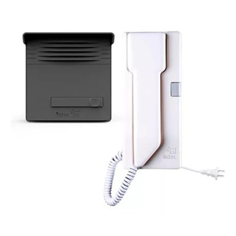 KIT INTERFON C/ FRENTE P/EMP.GABINETE PLSTICO C/VICERA Y CHAPA DE SEGURIDAD (INCLUYE 12MTS DE CABLE Y FUENTE ) MCA INTEC