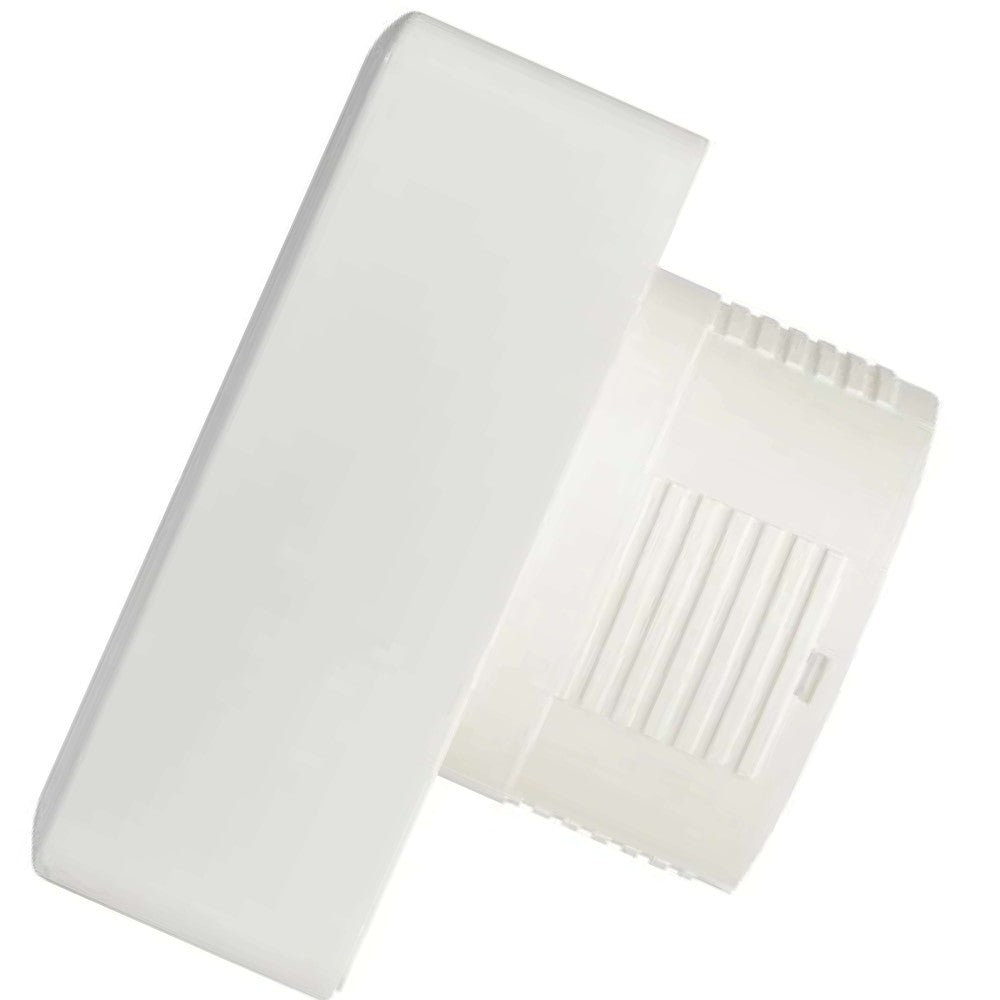 KIT DE 2 EXTRACTORES CUADRADOS SERIE 1000 ECONÓMICO, PARA DUCTO DE 4, COLOR BLANCO ESTEVEZ