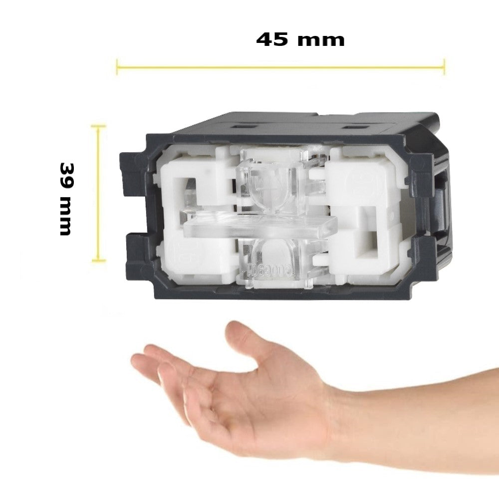 CONMUTADOR CON DOBLE TECLA 1 MOD. 16A 127-250V BTICINO