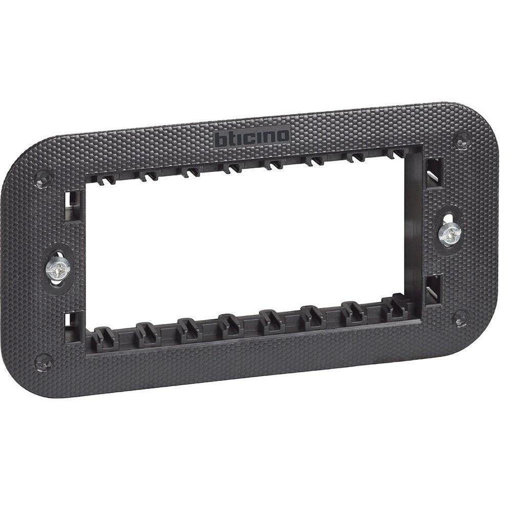 SOPORTE 4 MODULOS INCLUYE TORNILLOS DE 45 MM