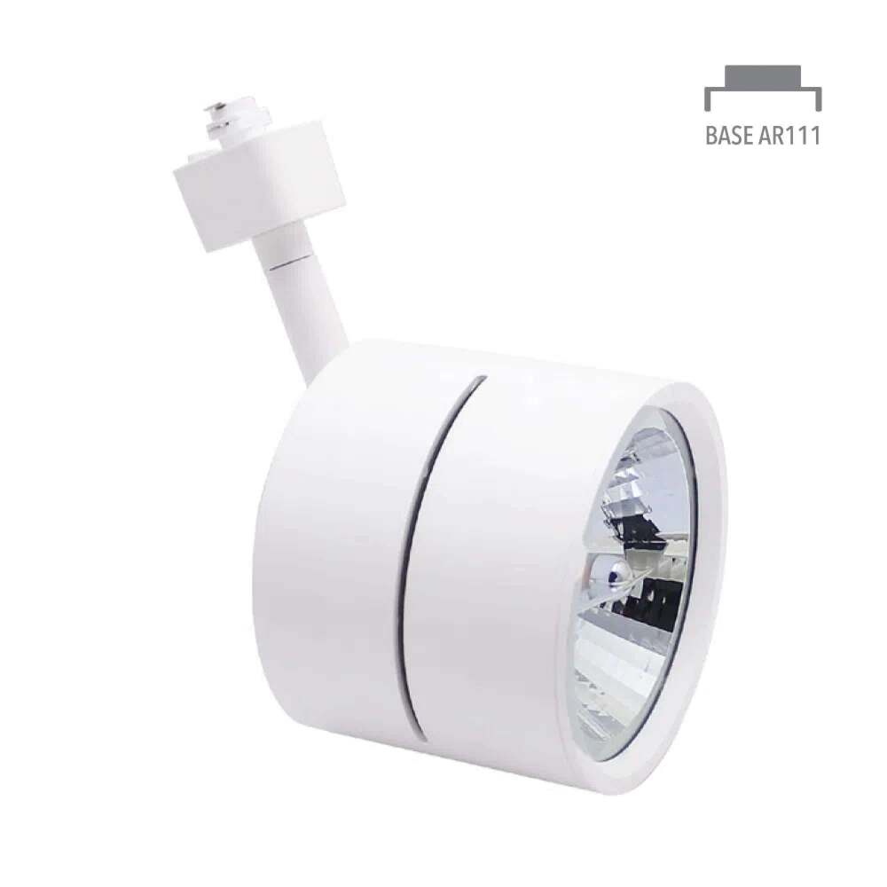 KIT DE 2 PIEZAS DE LÁMPARA DE INTERIOR TECNOLITE AVOIR SPOT PARA RIEL BASE G53 BLANCO