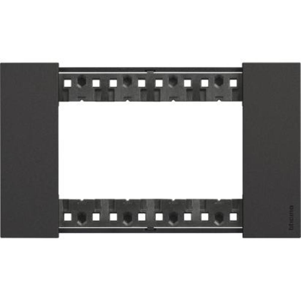 PLACA COLOR NEGRO 4 MOD