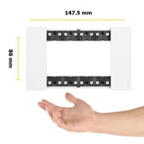 PLACA COLOR BLANCO 4 MOD LIVING NOW
