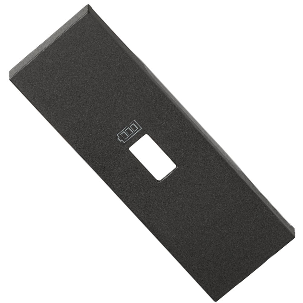 CUBRETECLA CARGADOR USB 1 MODULO COLOR NEGRO MCA LIVING NOW