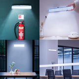 KIT DE 2 LAMPARAS DE EMERGENCIA DE 90 LEDS 7.2W  44cm x 7cm x 42cm COLOR BLANCO TECNOLITE
