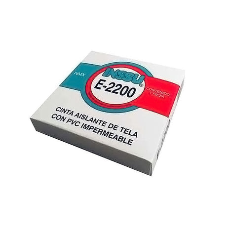 5 PACK CINTA AISLANTE DE TELA 18MMX18M BLANCA CON PVC IMPERMEABLE E-2200 INSSU