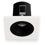 LUMINARIO LED DIRIGIBLE SOBREPONER TECHO FLASH D I 4.4W/100-140V. 40 NEGRO 3000K LUZ CALIDA ELECTROMAG