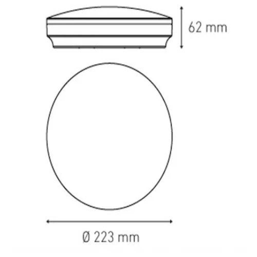LUMINARIO LED SOBREPONER CL200 14W/100-240V. CHOCOLATE 3000K LUZ CALIDA ELECTROMAG