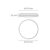 LUMINARIO LED SOBREPONER CL300 19W/100-240V. CHOCOLATE 3000K LUZ CALIDA ELECTROMAG