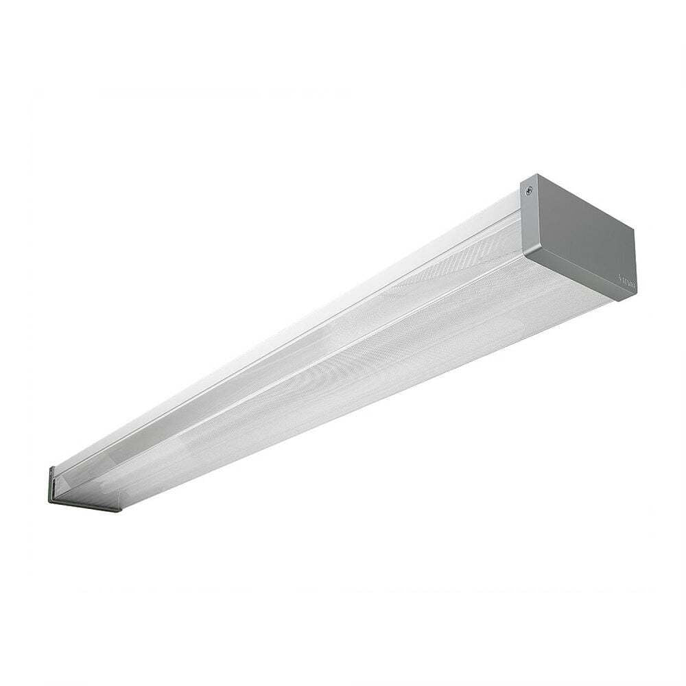 GABINETE INDUSTRIAL METALICO MINI TRACK T8 LED 2X18W/100-240V. PANTALLA TEXT. 6000K LUZ DE DIA ELECTROMAG ***HAE2025***