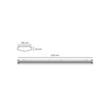 GABINETE INDUSTRIAL METALICO TRACK WAVE LED 2X18W/100-240V. PANTALLA TEXT. 6000K LUZ DE DIA ELECTROMAG