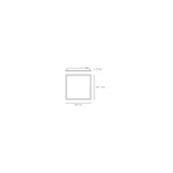 LUMINARIA CUBIC LED 60X60 V3 31W/ 100-305V. LUZ FRIA 4000K ELECTROMAG