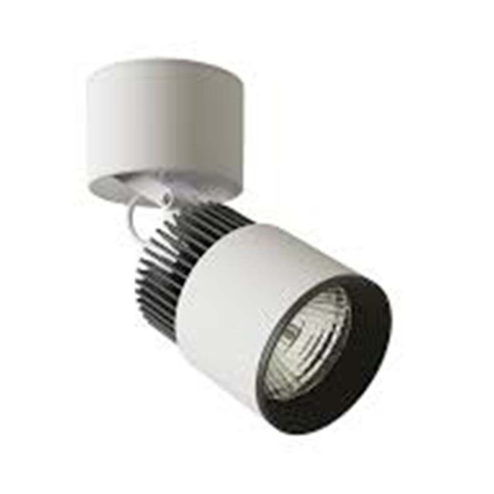 LUMINARIO LED SOBREPONER 20W/100-305V. 24 C20-S NEGRO 3000K LUZ CALIDA ELECTROMAG