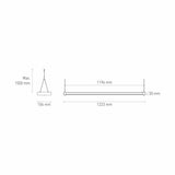 LUMINARIO LED SUSPENDIDO TRECK 1200 60W/100-240V. NEGRO 4000K LUZ NEUTRA ELECTROMAG