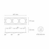 ALPHA LED I LED 10-30W 127V NEGRO MCA ELECTROMAG