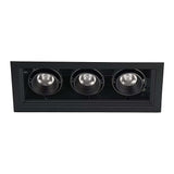 LUMINARIO LED DOWNLIGHT POINTS MICRO III 12W/100-140V. NEGRO 3000K LUZ CALIDA ELECTROMAG