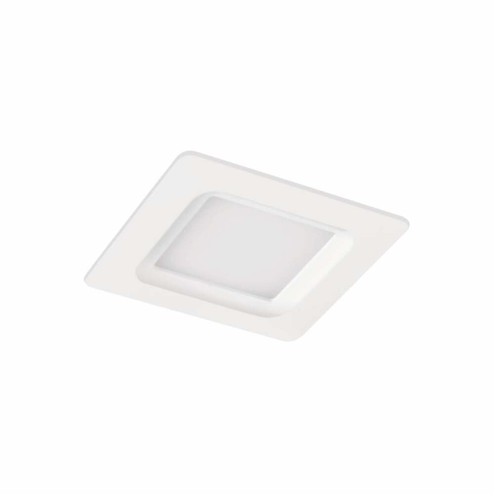 LUMINARIO LED DOWNLIGHT LUNA FLAT SQ 6 STD 6W/100-305V. BLANCO 3000K LUZ CALIDA ELECTROMAG