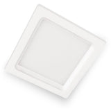 LUMINARIO LED DOWNLIGHT LUNA FLAT SQ 13 STD 13W/100-305V. BLANCO 6000K LUZ DE DIA ELECTROMAG