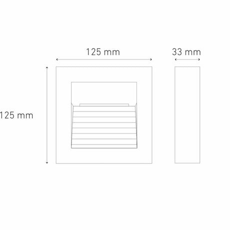 LUMINARIO LED CUADRADO EMPOTRAR/SOBREPONER SW 20 1.6W/100-240V. BLANCO 4000K LUZ NEUTRA ELECTROMAG