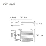 LUMINARIO LED ALUMBRADO PUBLICO CITI 25 25W/100-240V. GRIS 5000K LUZ BLANCA ELECTROMAG