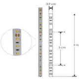 TIRA EXTRAPLANA LED 2216 BLANCO NEUTRO 5M 120 LEDS POR METRO 9.6W POR METRO 120 CON AUTO ADHESIVO 3M CRI90 DOBLE CARA 24V IP20 ILUMILEDS ***REQUIERE FUENTE TIPO CP O FP***
