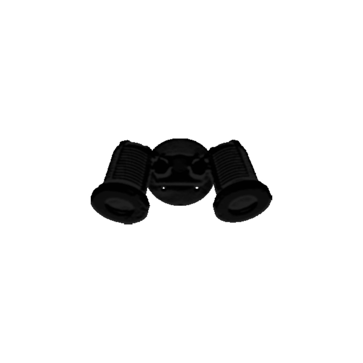 PORTALAMPARA DOBLE NEGRA LE-305-N