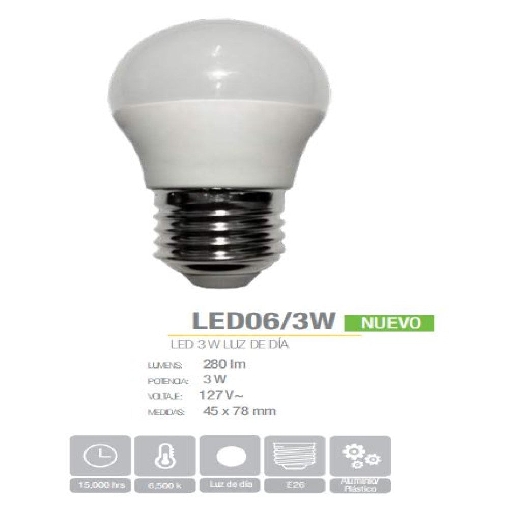 FOCO LED 3W 280LM 127V