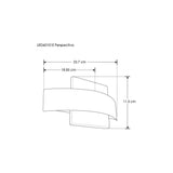 LUMINARIO SOBREPONER PARED 5W/85-265V. ACERO ACRILICO BLANCO IP20