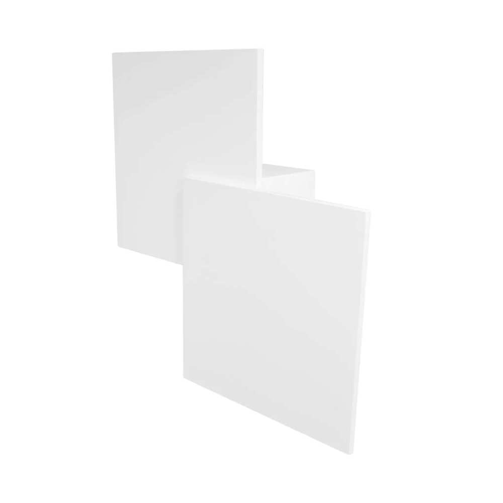 LUMINARIO DE PARED SOBREPONER LED BLANCO 6W BLANCO CALIDO SIMETRICO SALIDA DE LUZ INDIRECTA TRASERA 85-265V IP20 ILUMILEDS