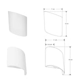 ARBOTANTE RECTANGULAR BLANCO 6W DOBLE LUZ IP54 BLANCO CALIDO ILUMILEDS
