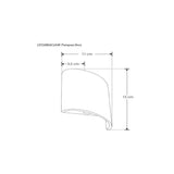 ARBOTANTE RECTANGULAR BLANCO 6W DOBLE LUZ IP54 BLANCO CALIDO ILUMILEDS