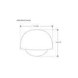 ARBOTANTE CIRCULAR BLANCO 10W 120 IP54 BLANCO CALIDO ILUMILEDS***HAE2025***
