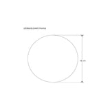 LUMINARIO DE PARED SOBREPONER REDONDO LED NEGRO 9W BLANCO CALIDO SALIDA TRASERA 100-240V IP65 ILUMILEDS