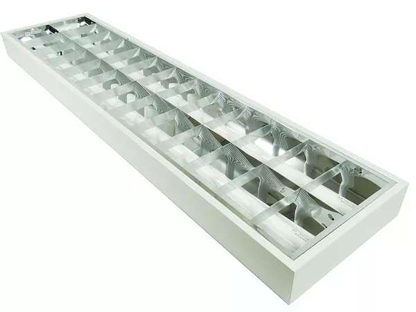 GABINETE INTERIOR LED T8 MODELO "B" 2X18W/85-265V. SIN TUBOS *** OFRECER ML-G120T8FG ***