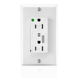 CONT. DUPLEX SUPR. GRADO HOSPITAL C/ALARMA BLANCO 08280-00W LEVITON