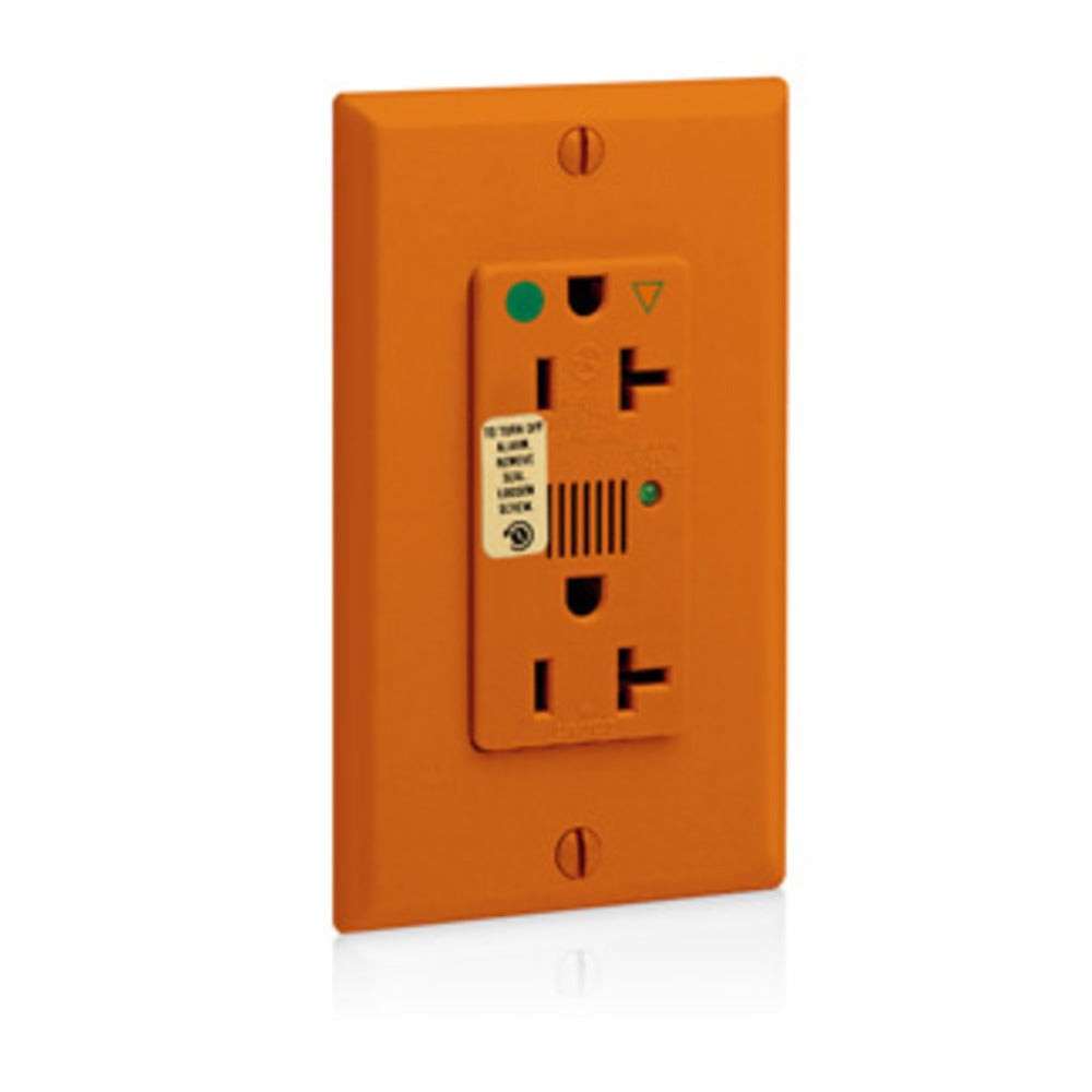 CONT. DUPLEX SUPR. GRADO HOSPITAL T. AISLADA NARANJA 08380-IGO LEVITON
