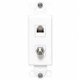 JACK TELEF. Y COAXIAL TV 41658-00W LEVITON