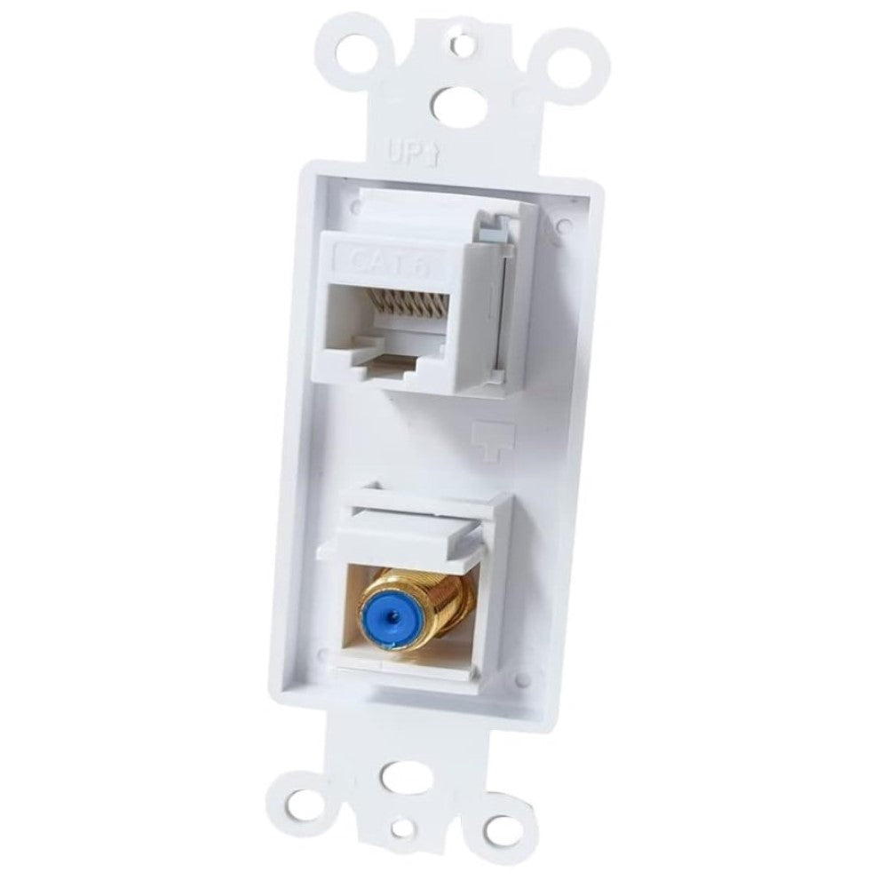 JACK TELEF. Y COAXIAL TV 41658-00W LEVITON