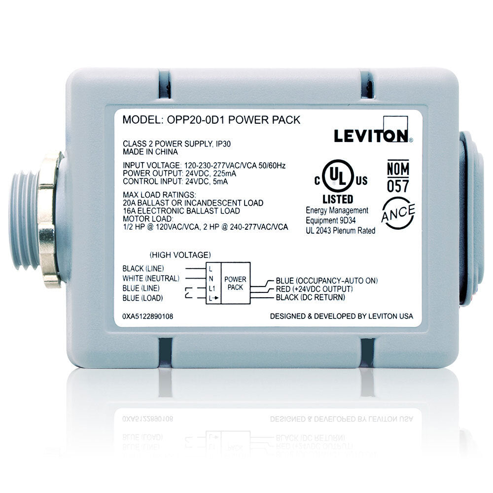 POWER PACK P/SENSOR DE OCUPACION 20A 120-277V HOLD ON MANUAL OPP20-0D1