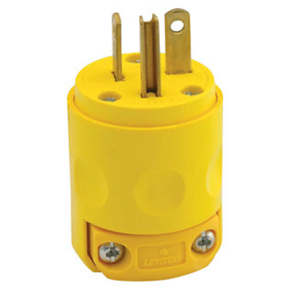 CLAVIJA REDONDA COLGANTE 2P-3H 20A/125V. 520PV-000 AMARILLA LEVITON