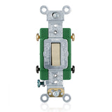 APAGADOR PALANCA 2 POLOS 2HP 120/277V. 30A MARFIL 03032-02I LEVITON