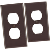 PLACA NYLON P/CONTACTO DUPLEX CAFE 80703-000 LEVITON