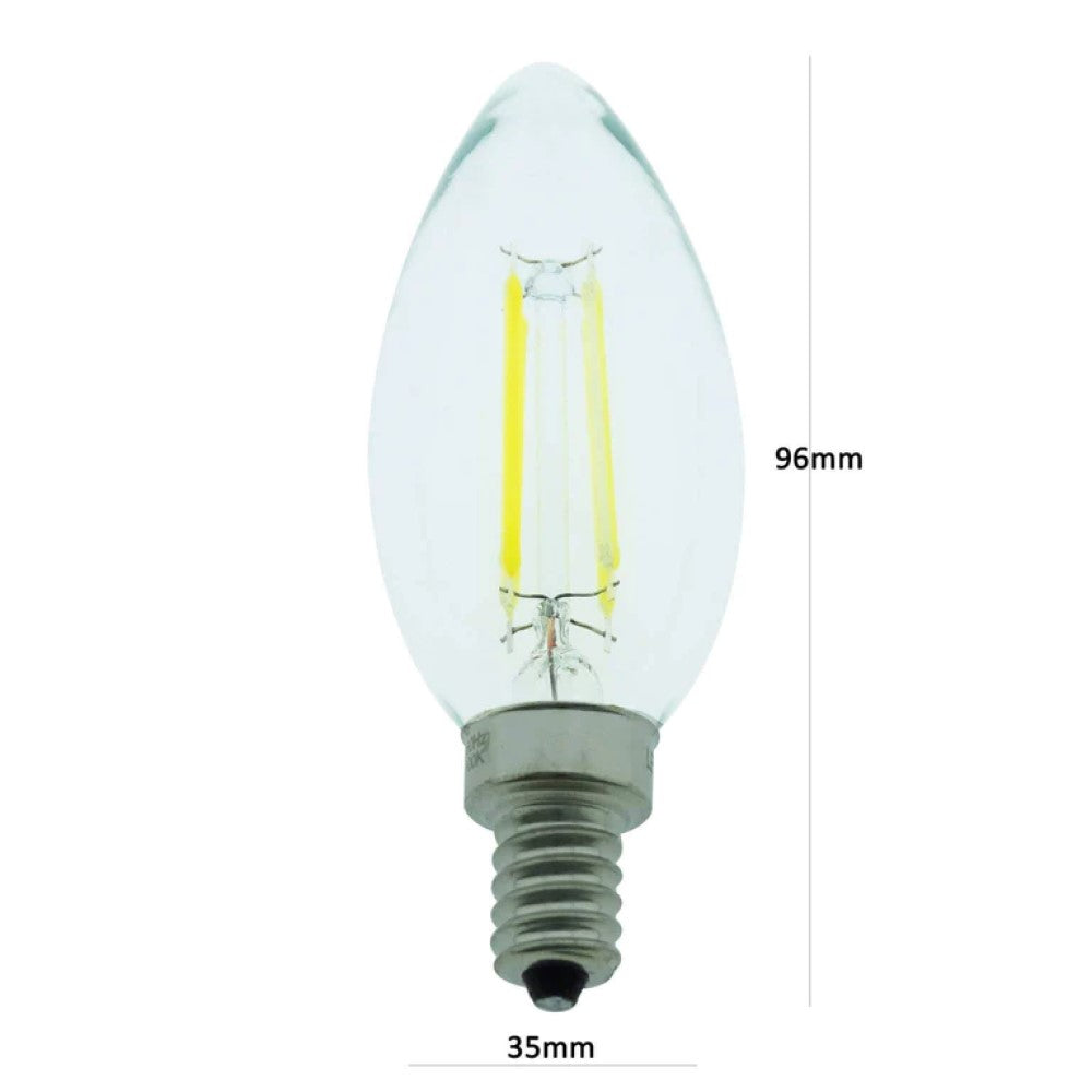 FOCO VELA LED 4W/127V. E12 6500K LUZ DE DIA
