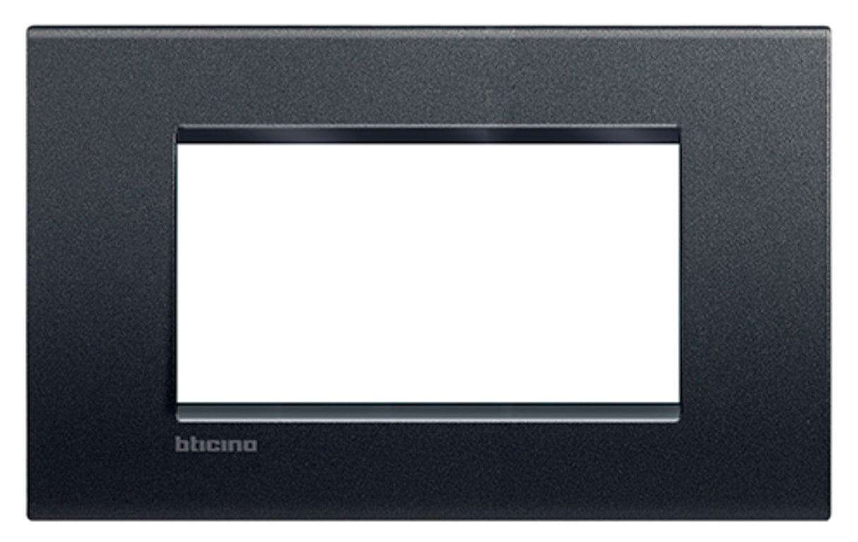 PLACA RECTANGULAR COLOR NEGRO ANTRACITA 4 MOD. LNA4804AR LIVING Y LIGHT